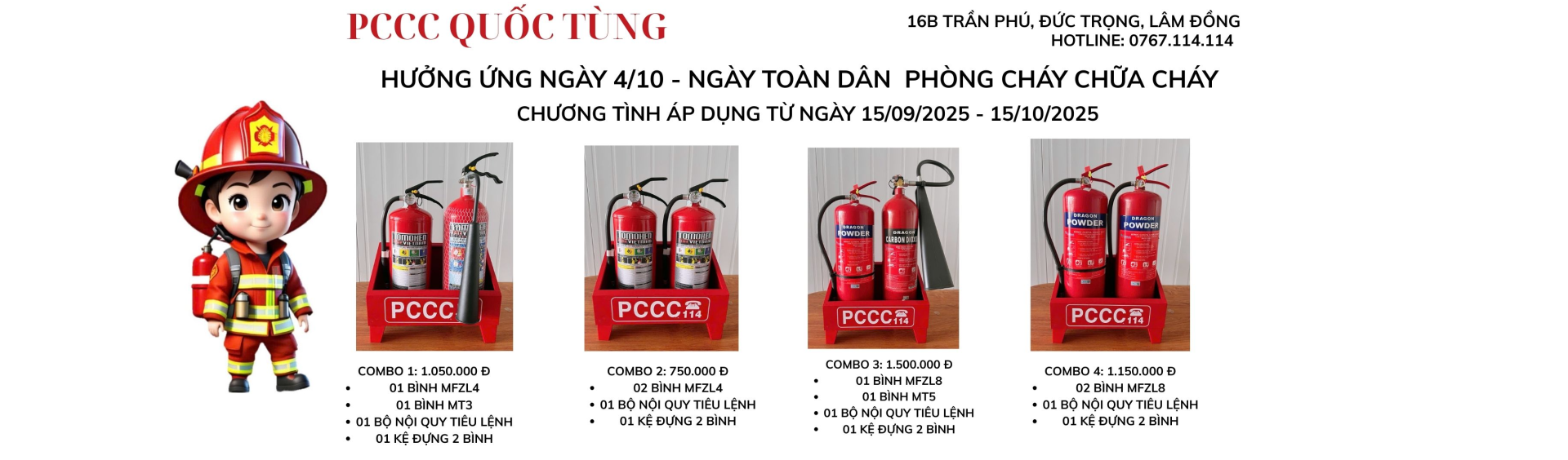 Chương trình hưởng ứng 4/10 - Ngày toàn dân phòng cháy chữa cháy