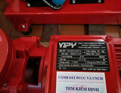 Máy Bơm Chữa Cháy Điện 10HP (7.5kw) HLR40-200/7.5