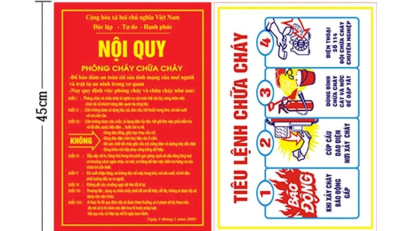 Tìm hiểu về Nội Quy - Tiêu Lệnh PCCC
