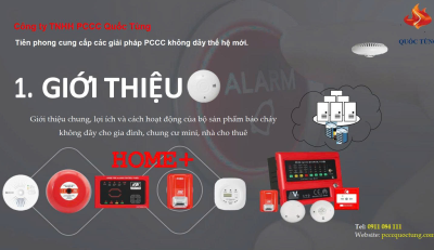 Slide giới thiệu hệ thống báo cháy không dây