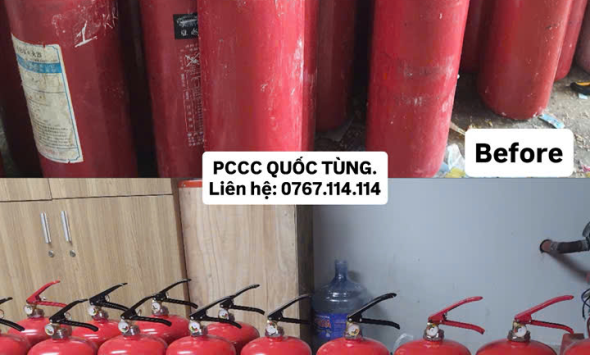 PCCC QUỐC TÙNG HOÀN THÀNH BẢO DƯỠNG LÔ BÌNH CHO CÔNG TY THỦY ĐIỆN 