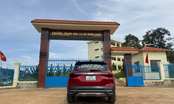 PCCC Quốc Tùng thi công hệ thống camera cho Trường THCS Ninh Loan, Đức Trọng