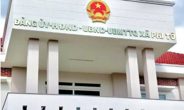 PCCC QUỐC TÙNG THI CÔNG HỆ THỐNG BÁO CHÁY CHO UBND XÃ PHI TÔ