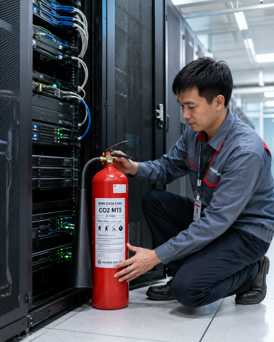 bình chữa cháy MT5 CO2 phạm vi ứng dụng dập tắt đám cháy thiết bị điện văn phòng