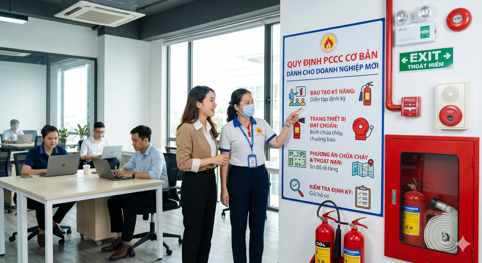 quy định pccc cơ bản cho doanh nghiệp mới khởi nghiệp