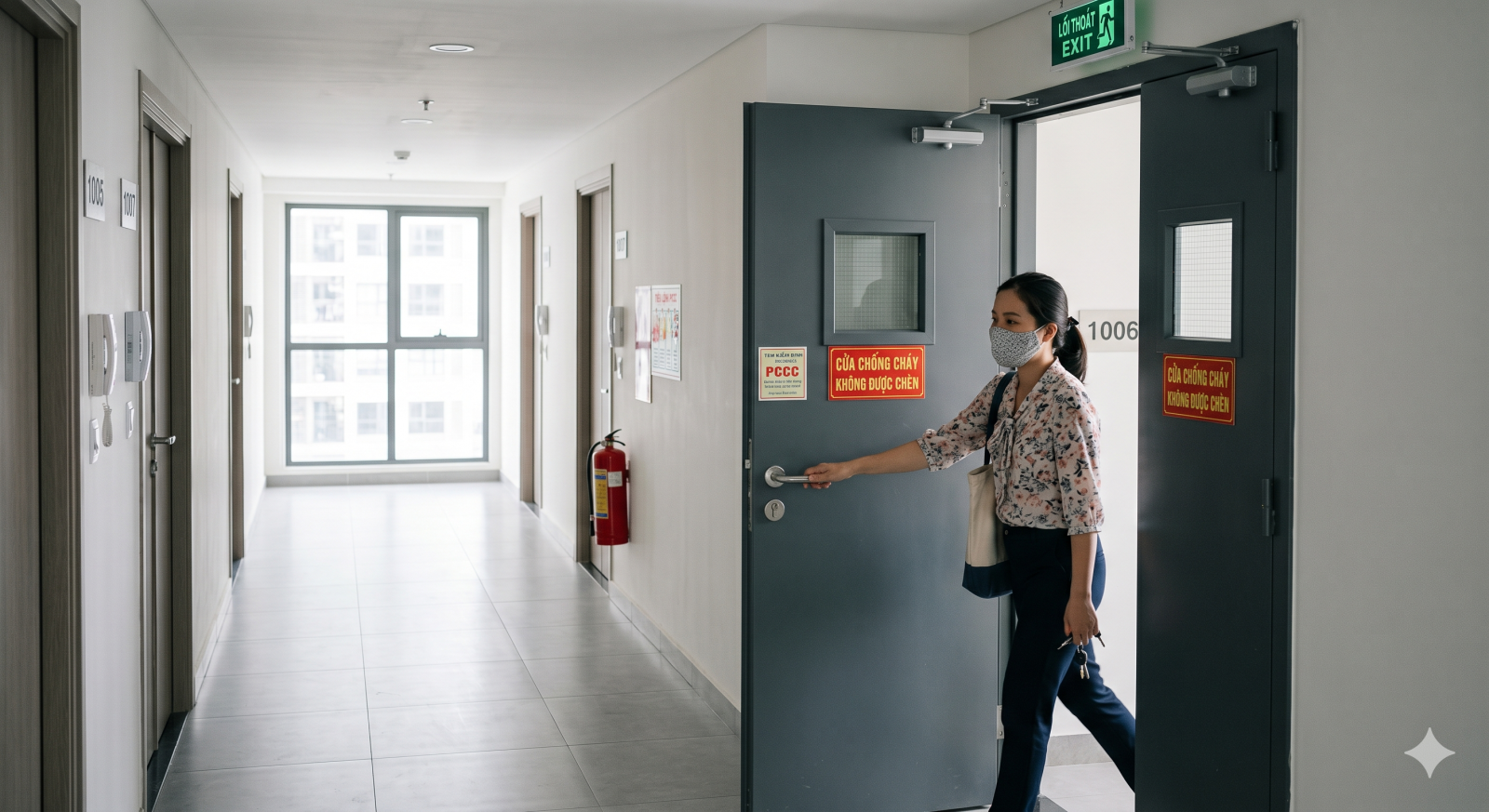 cửa thép chống cháy hiện đại