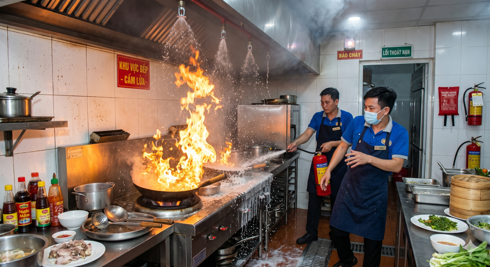 rủi ro khi không đầu tư PCCC nhà hàng đúng chuẩn