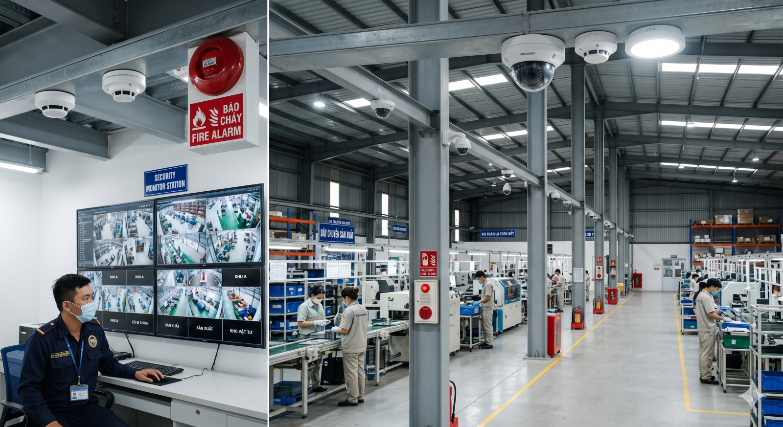 Camera giám sát cho nhà xưởng và văn phòng