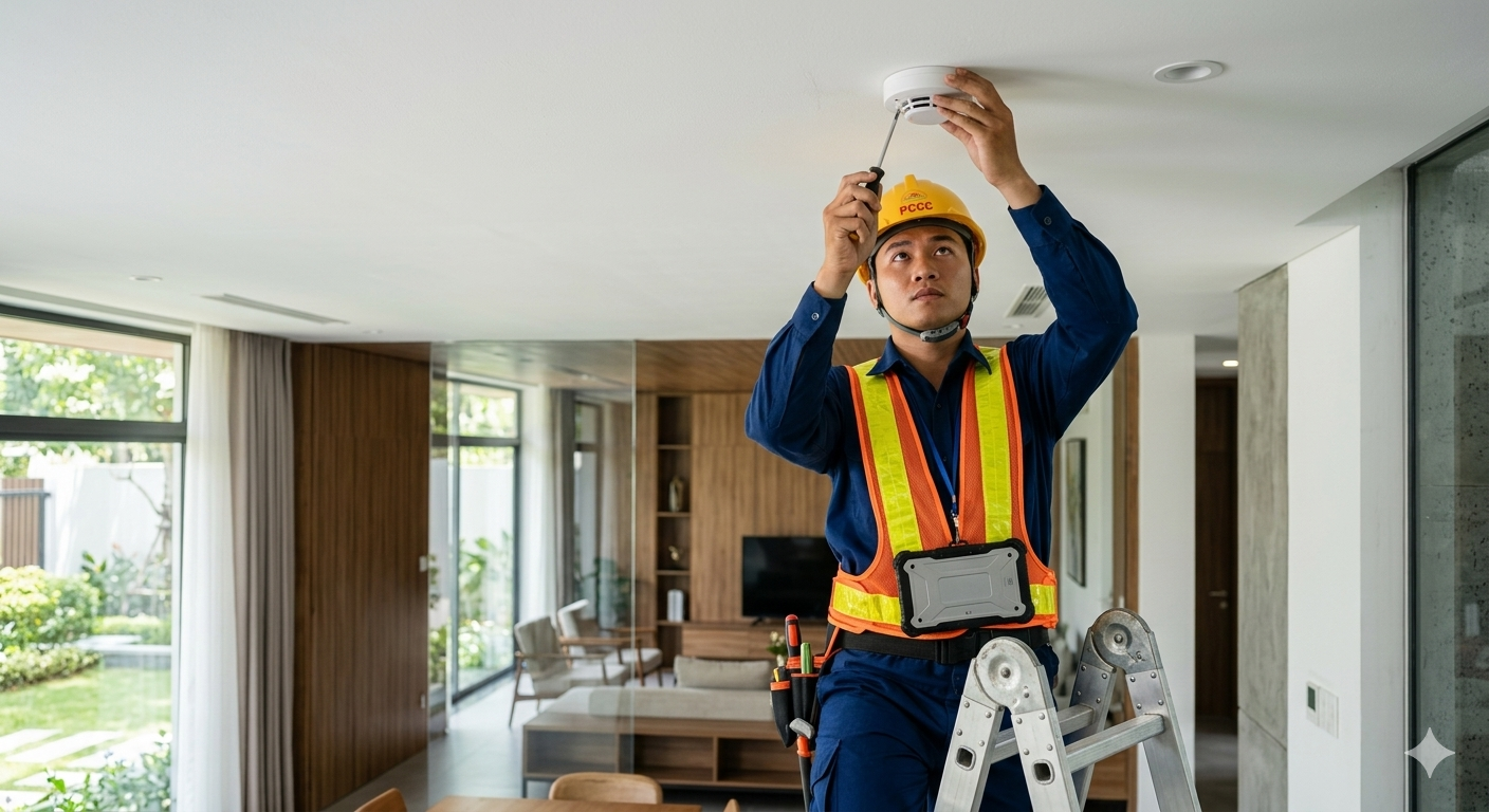 Quy trình lắp đặt hệ thống báo cháy Đà Lạt kỹ thuật cao