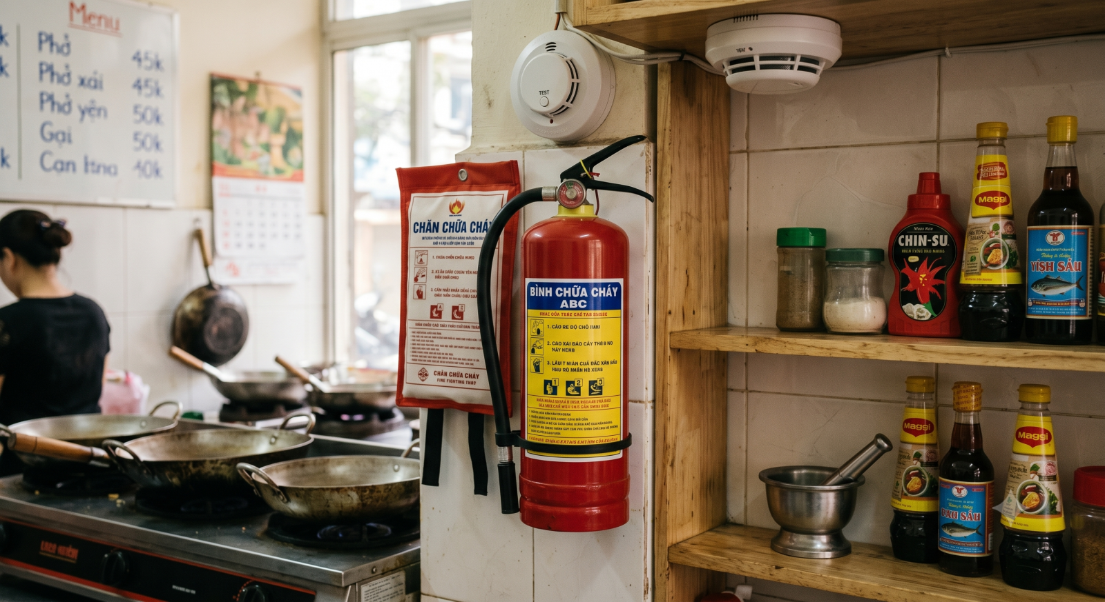 thiết bị pccc cho quán ăn
