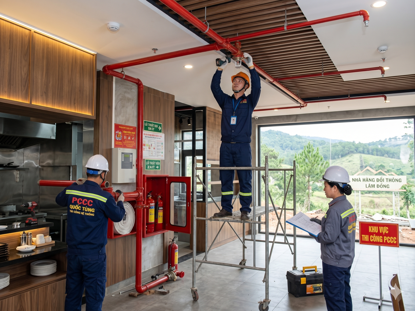 đơn vị thi công PCCC nhà hàng uy tín tại Lâm Đồng