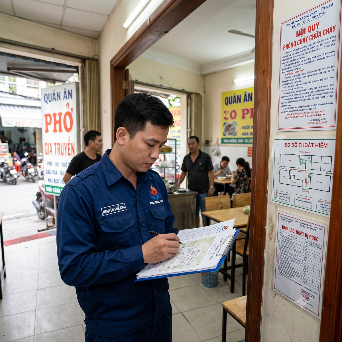 quy định pccc cho quán ăn