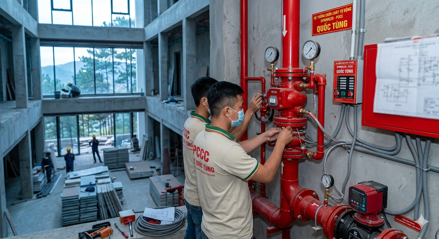 Cấu tạo hệ thống chữa cháy tự động sprinkler