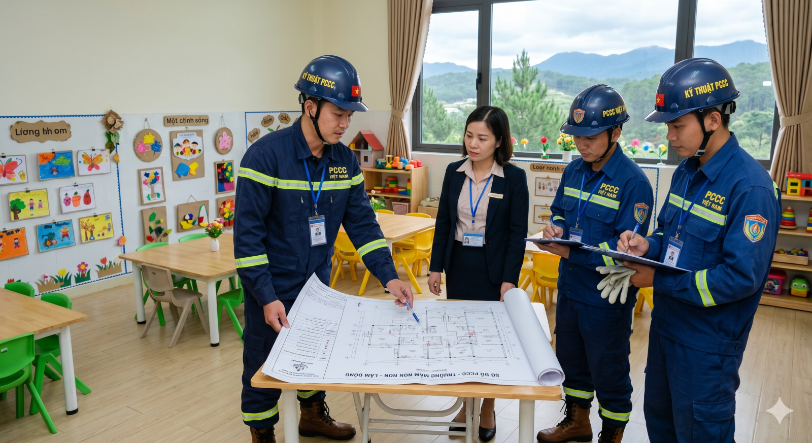 thi công pccc mầm non lâm đồng