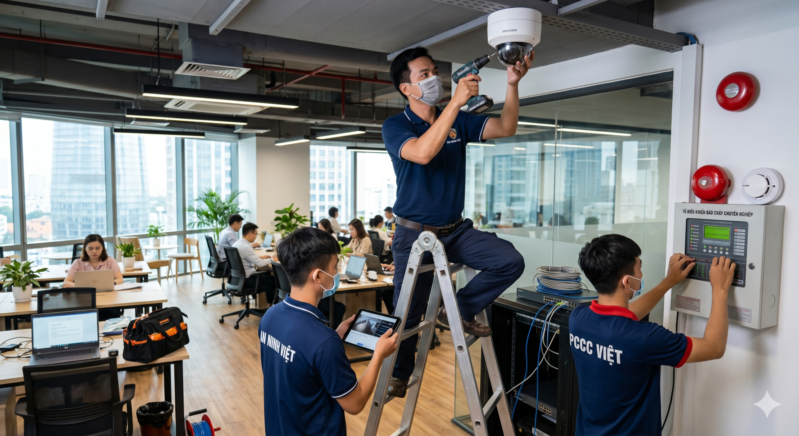 Camera giám sát thông minh kết hợp báo cháy