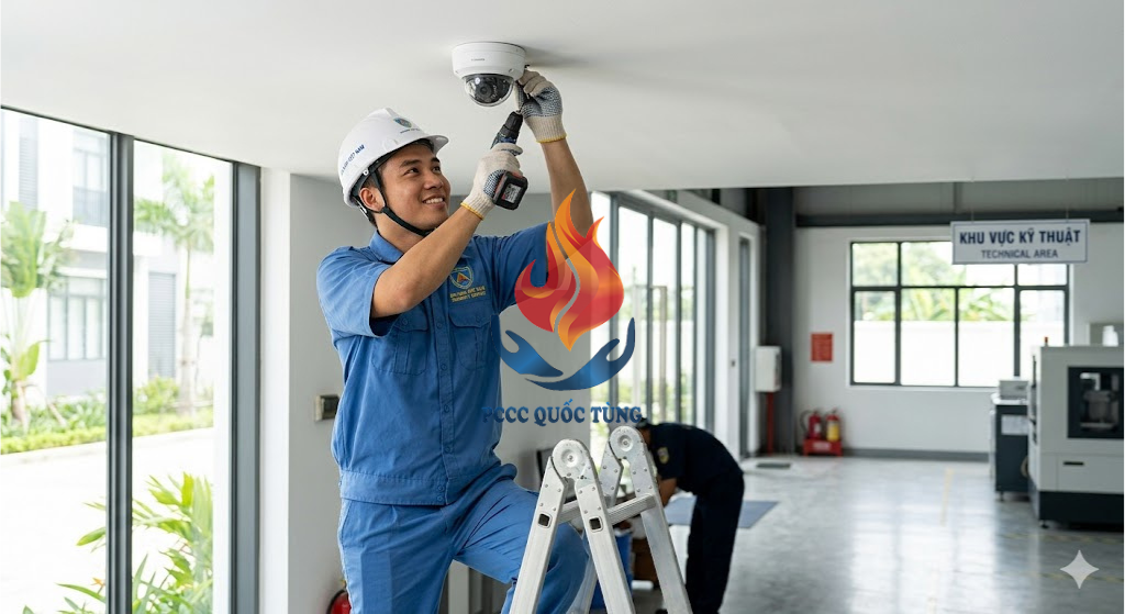 Quy trình lắp đặt camera và tổng đài điện thoại chuẩn kỹ thuật