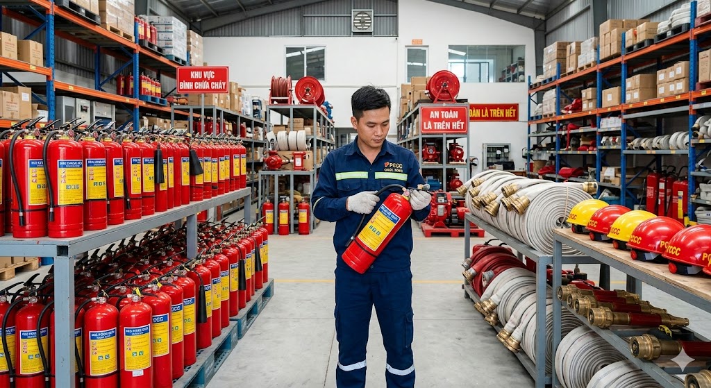 Các loại thiết bị pccc chính hãng cung cấp bởi Quốc Tùng
