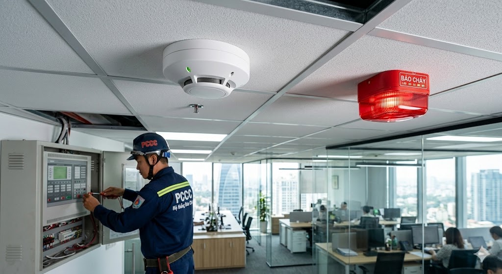 Hệ thống báo cháy và thiết bị pccc hiện đại