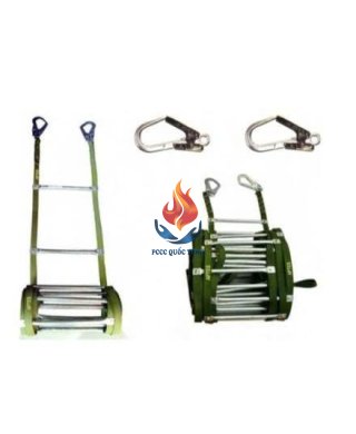 Thang dây thoát hiểm 20m, thang dây inox chữa cháy, thang dây cuốn