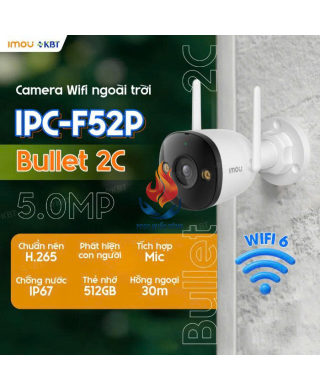 Camera Wifi ngoài trời 5MP IMOU IPC-F52P